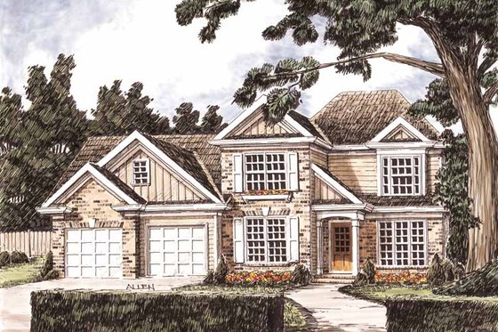 Exterior - Front Elevation 3 for Traditional House Plan #927-717 - 4 bed, 3 bath
