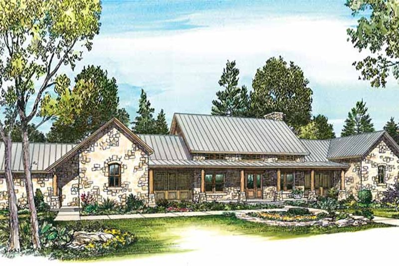 Dream House Plan - Exterior - Front Elevation 8 for Country House Plan #140-171 - 3 bed, 2.5 bath