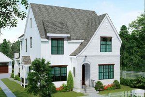European Exterior - Front Elevation Plan #461-58