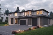 Contemporary Style House Plan - 4 Beds 4.5 Baths 4766 Sq/Ft Plan #1066-278 