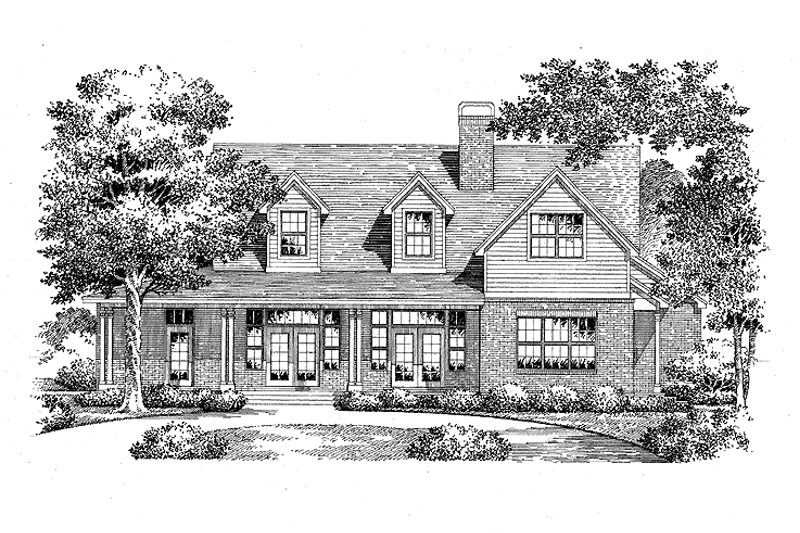 Dream House Plan - Country Exterior - Front Elevation Plan #999-114