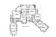 European Style House Plan - 6 Beds 6.5 Baths 8901 Sq/Ft Plan #141-320 