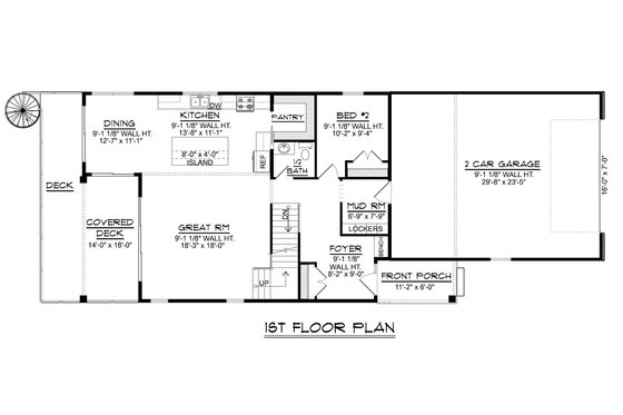 Floor Plan - Main Floor for Cottage House Plan #1064-305 - 6 bed, 3.5 bath
