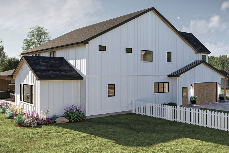 House Design - Exterior - Other Elevation 1 for Farmhouse House Plan #455-237 - 4 bed, 4 bath