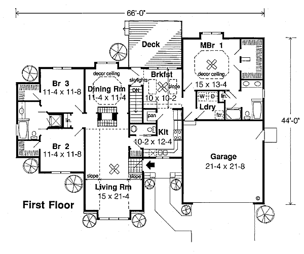 Traditional Floor Plan - Main Floor Plan #312-795