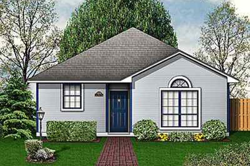 House Blueprint - Cottage Exterior - Front Elevation Plan #84-105
