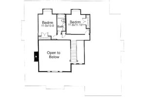 Floor Plan - Upper Floor for Country House Plan #120-119 - 3 bed, 3 bath