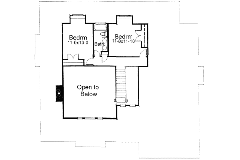 Home Plan - Floor Plan - Upper Floor for Country House Plan #120-119 - 3 bed, 3 bath