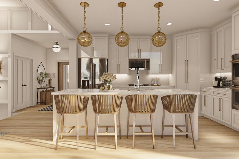 Architectural House Design - Interior - Kitchen for Modern House Plan #455-318 - 3 bed, 2 bath