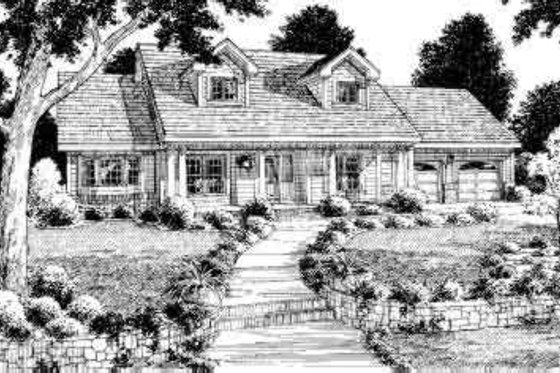 Exterior - Other Elevation for Country House Plan #312-160 - 3 bed, 2 bath