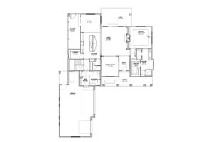 Floor Plan - Main Floor for Craftsman House Plan #1069-11 - 4 bed, 3.5 bath