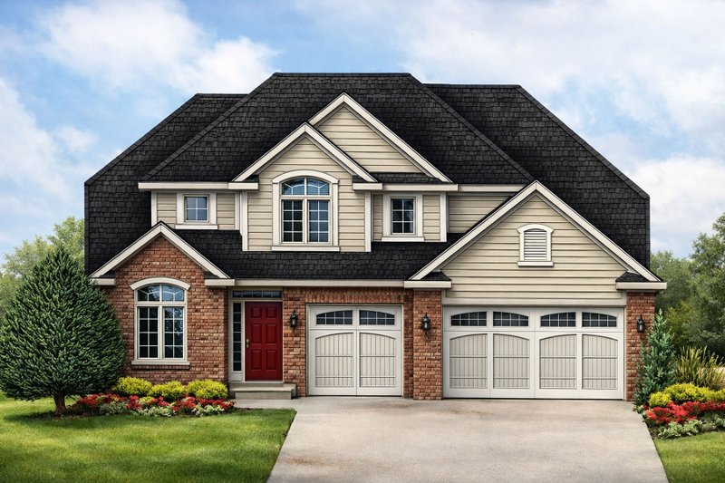 House Blueprint - Traditional Exterior - Front Elevation Plan #20-2113