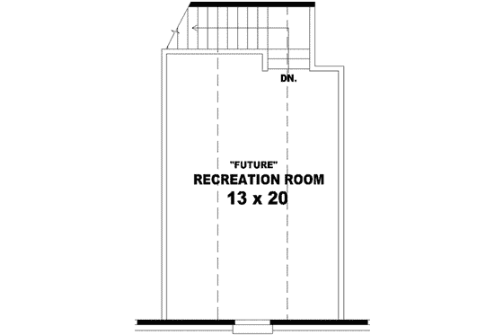 Floor Plan - Upper Floor for European House Plan #81-987 - 3 bed, 2 bath
