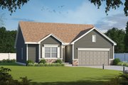 Traditional Style House Plan - 3 Beds 2 Baths 1603 Sq/Ft Plan #20-2358 