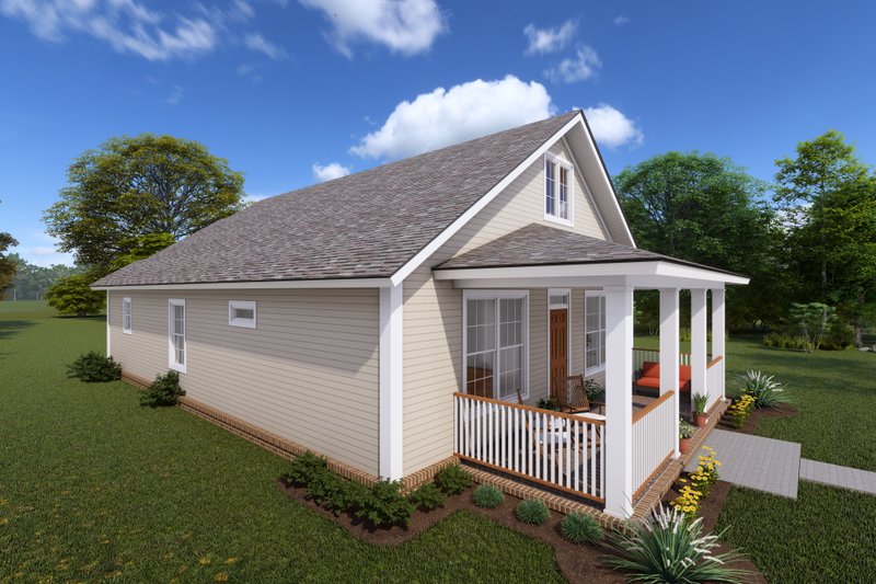 House Blueprint - Exterior - Other Elevation 2 for Craftsman House Plan #513-2094 - 3 bed, 2 bath
