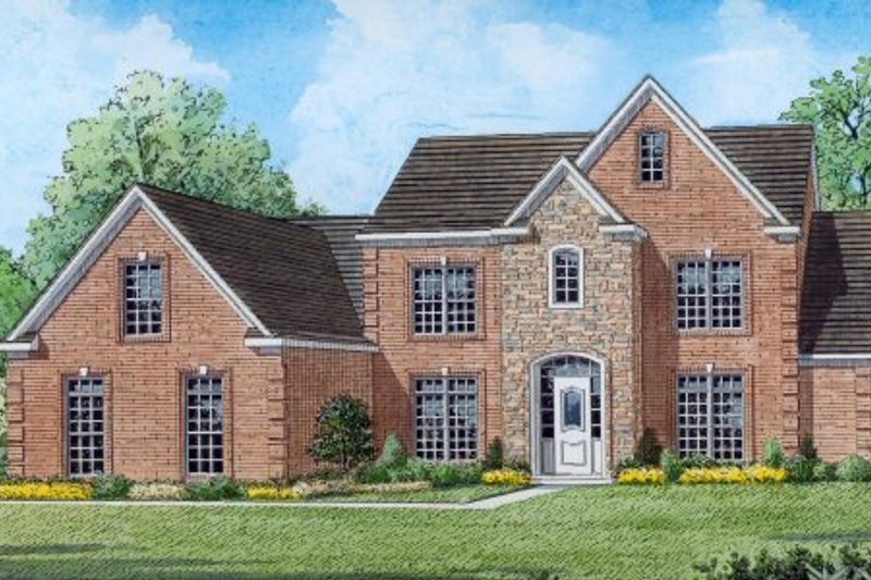 Traditional Style House Plan - 4 Beds 4 Baths 4089 Sq/Ft Plan #424-348