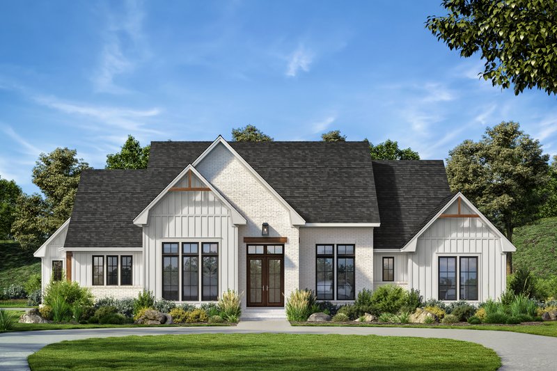 House Blueprint - Exterior - Front Elevation 5 for Farmhouse House Plan #430-334 - 4 bed, 3.5 bath