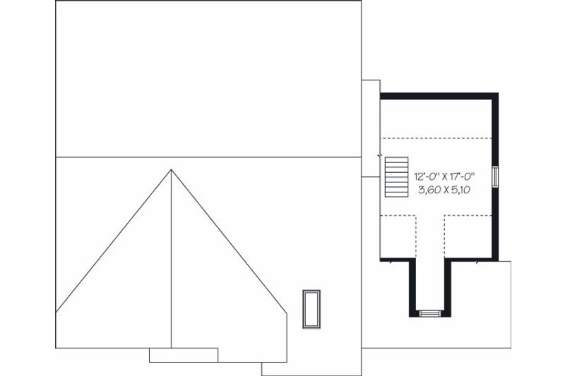 House Blueprint - Floor Plan - Upper Floor for Traditional House Plan #23-817 - 3 bed, 2 bath