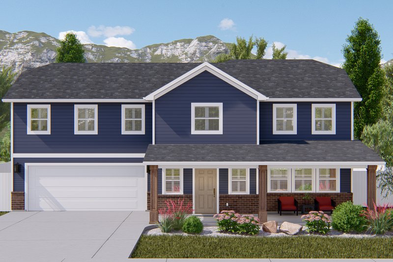 Dream House Plan - Traditional Exterior - Front Elevation Plan #1060-138