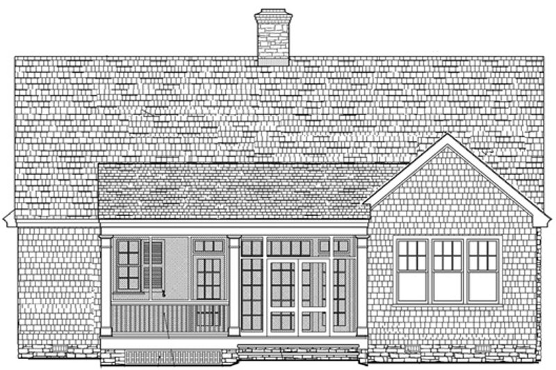 Home Plan - Exterior - Rear Elevation for Traditional House Plan #137-250 - 3 bed, 3 bath