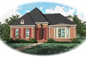 Traditional Exterior - Front Elevation Plan #81-358