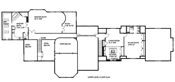 Dream House Plan - Craftsman Floor Plan - Upper Floor Plan #117-684