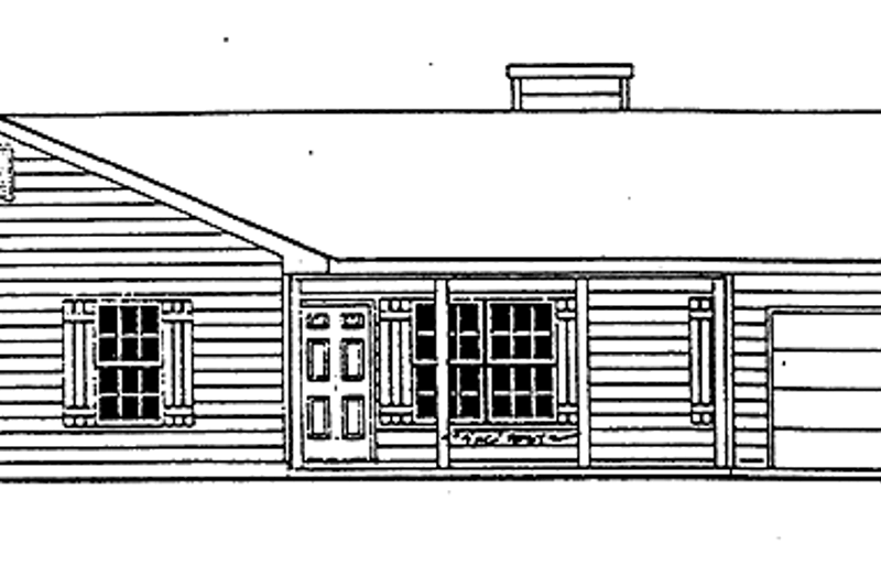 House Design - Country Exterior - Front Elevation Plan #30-254
