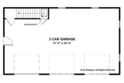 Craftsman Style House Plan - 1 Beds 1 Baths 751 Sq/Ft Plan #56-675 
