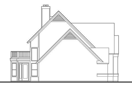 Exterior - Other Elevation for Country House Plan #120-201 - 3 bed, 2 bath