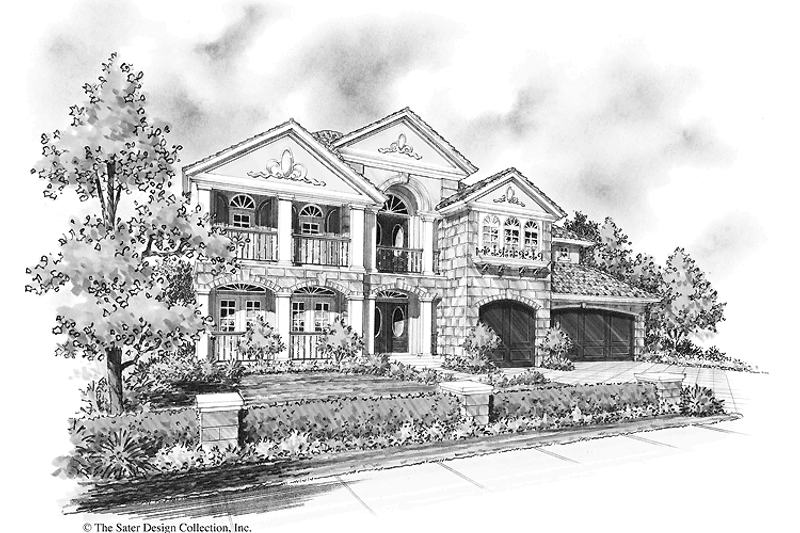 House Blueprint - Classical Exterior - Front Elevation Plan #930-290