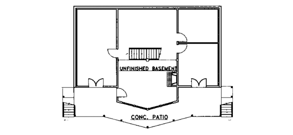 Home Plan - Contemporary Floor Plan - Lower Floor Plan #117-812