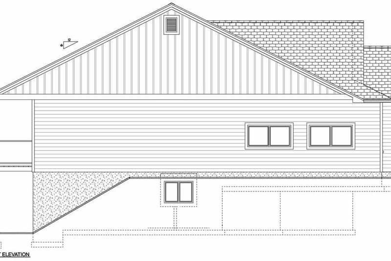 House Blueprint - Exterior - Other Elevation 1 for Traditional House Plan #126-237 - 2 bed, 2 bath