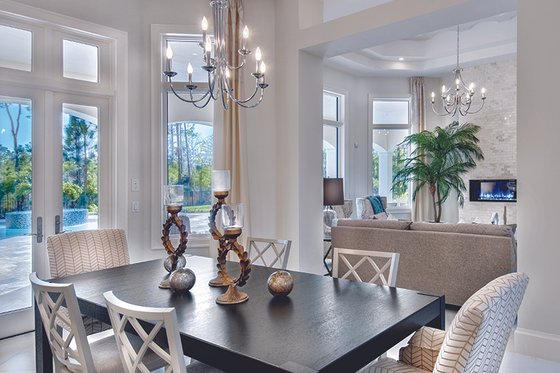 Interior - Dining Room for Mediterranean House Plan #930-473 - 4 bed, 4.5 bath