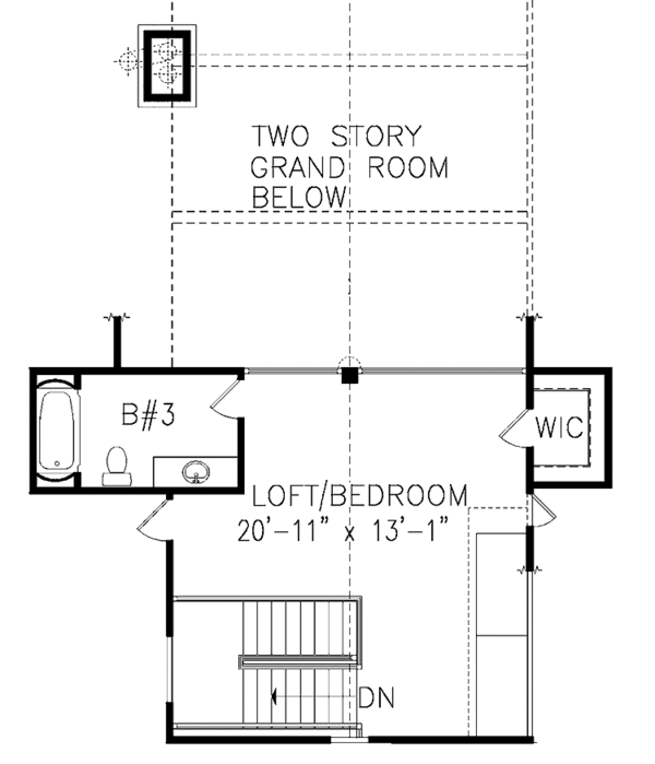House Plan Design - Country Floor Plan - Upper Floor Plan #54-316