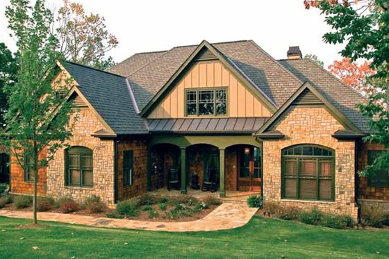 Exterior - Front Elevation 4 for Country House Plan #927-295 - 4 bed, 3 bath