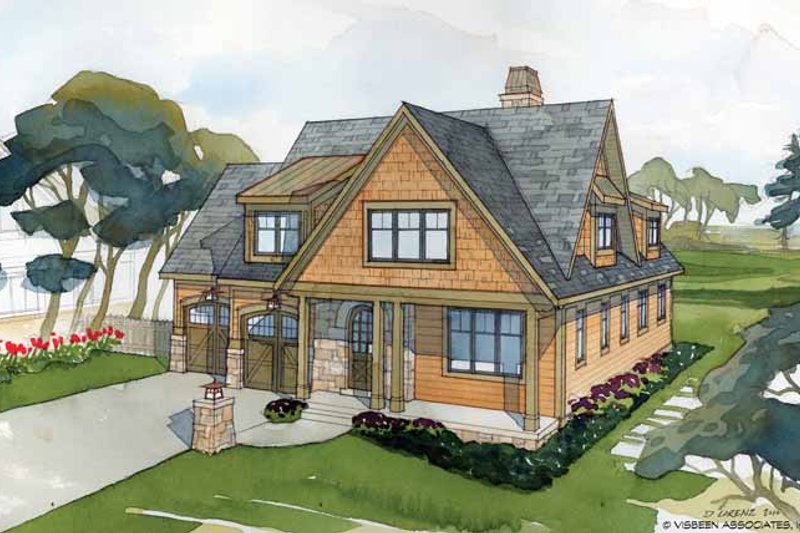 Architectural House Design - Craftsman Exterior - Front Elevation Plan #928-228