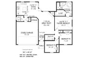 European Style House Plan - 3 Beds 2 Baths 1467 Sq/Ft Plan #424-407 