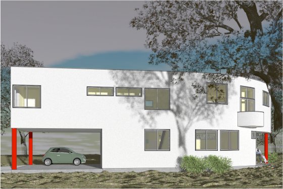 Exterior - Other Elevation 2 for Modern House Plan #450-6 - 3 bed, 2.5 bath