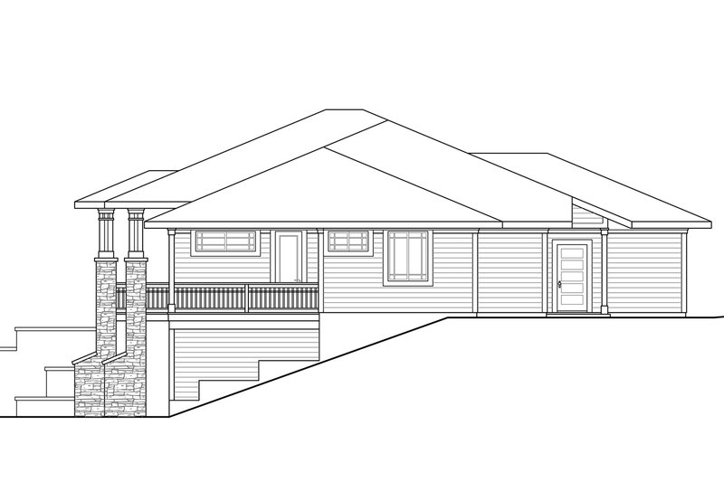 Home Plan - Exterior - Other Elevation 1 for Craftsman House Plan #124-687 - 3 bed, 2.5 bath