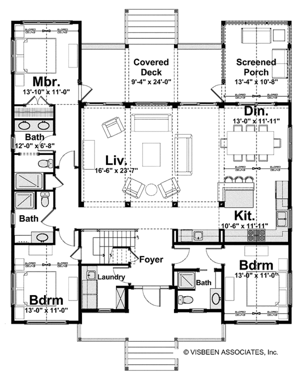 House Plan Design - Country Floor Plan - Main Floor Plan #928-177