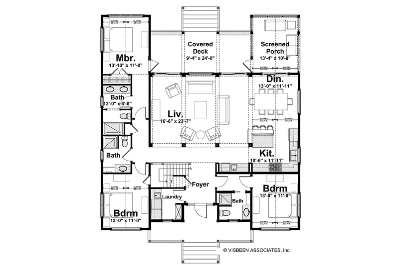 Dream House Plan - Floor Plan - Main Floor for Country House Plan #928-177 - 5 bed, 4 bath