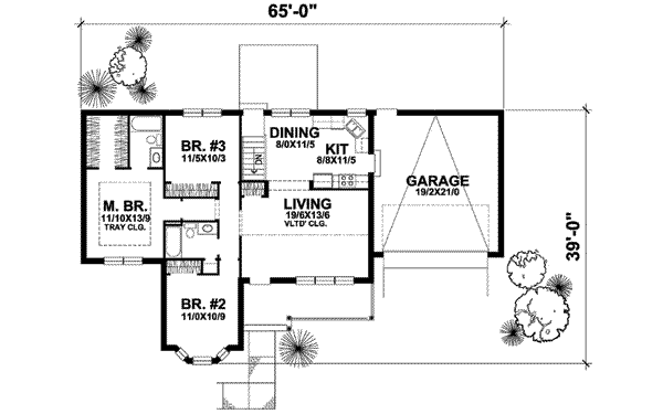Traditional Floor Plan - Main Floor Plan #50-286