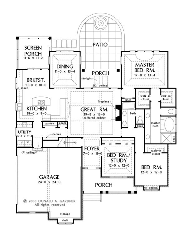 Traditional Floor Plan - Main Floor Plan #929-925