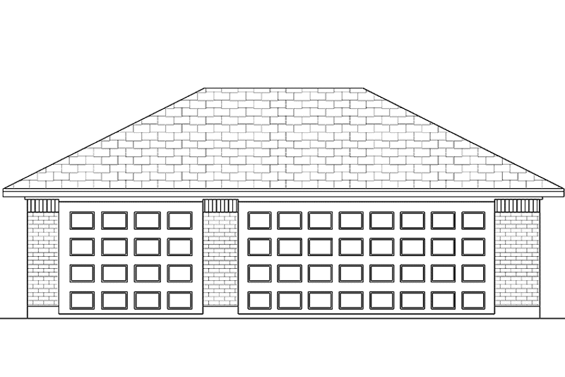 Home Plan - Exterior - Front Elevation 3 for Traditional House Plan #84-723, 0 bath