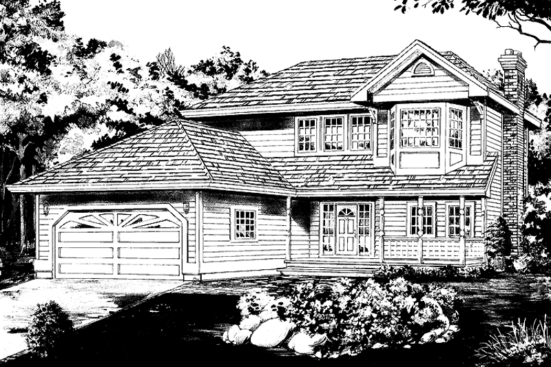 Dream House Plan - Victorian Exterior - Front Elevation Plan #47-984