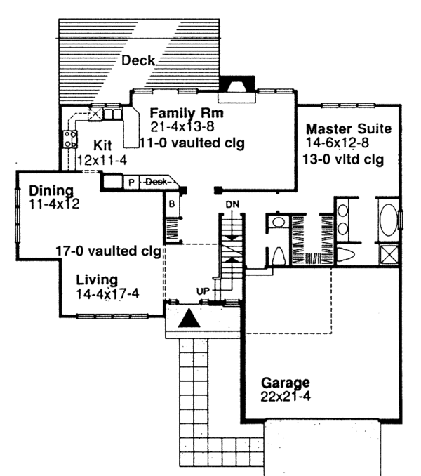 House Plan Design - Craftsman Floor Plan - Main Floor Plan #320-731