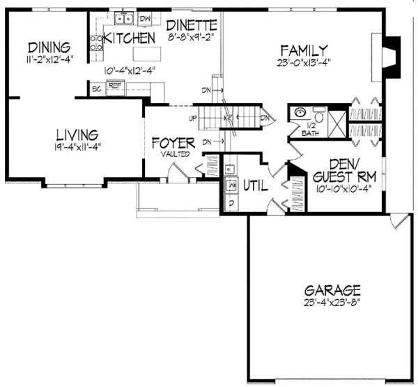House Plan Design - Traditional Floor Plan - Main Floor Plan #51-829