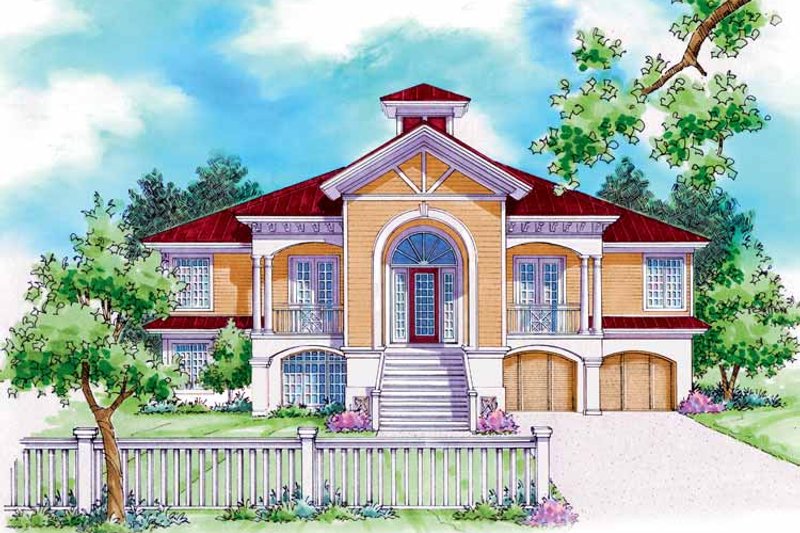 Mediterranean Style House Plan 3 Beds 3 Baths 2494 Sqft Plan 930 162 6677