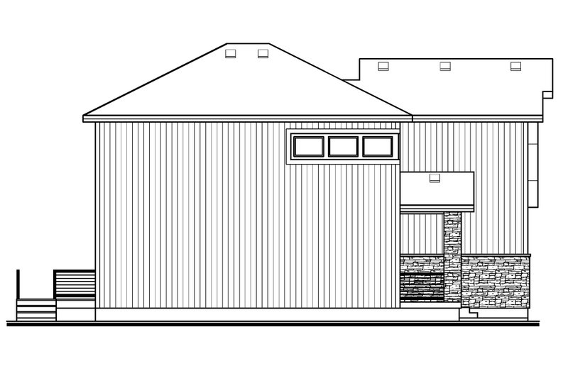 House Design - Exterior - Other Elevation 1 for Modern House Plan #1073-49 - 3 bed, 2.5 bath