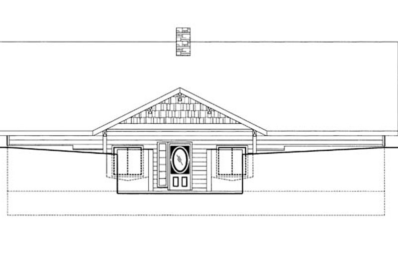 Home Plan - Exterior - Front Elevation for Contemporary House Plan #117-863 - 4 bed, 3 bath
